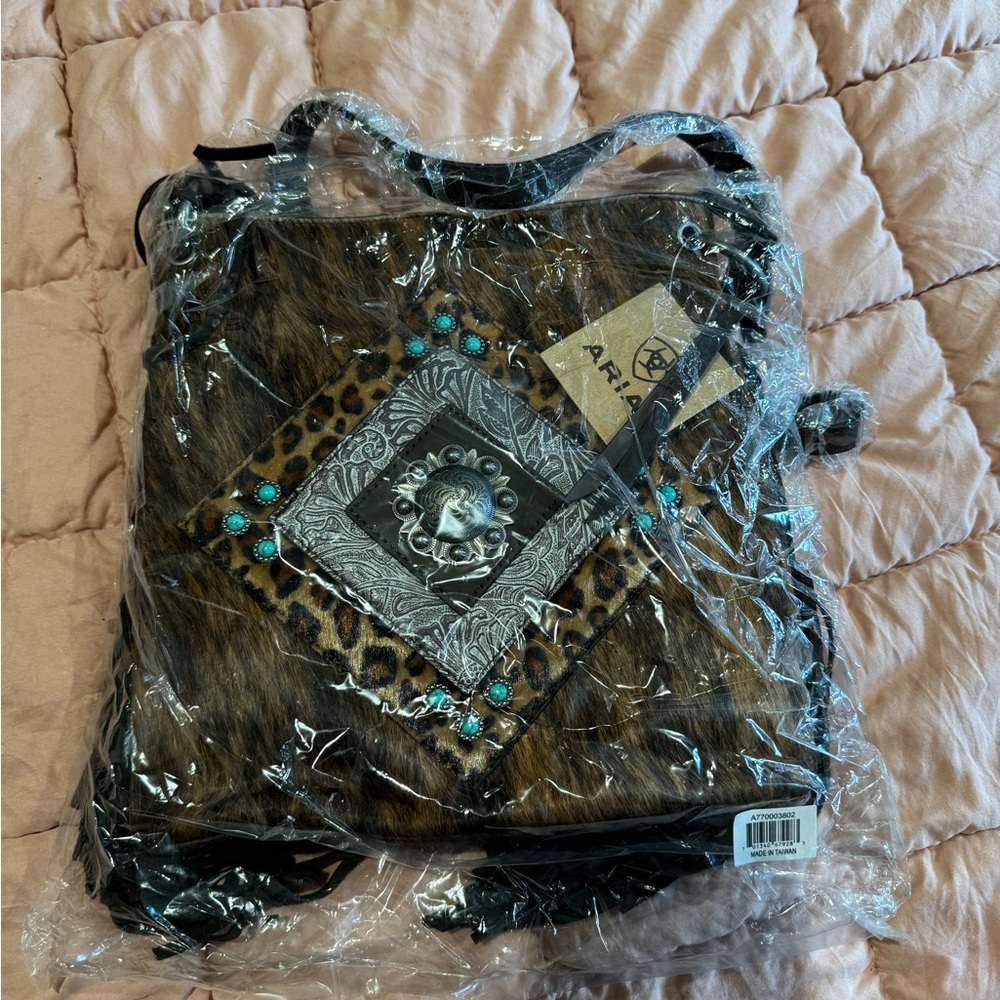 Ariat Brown Leopard Print Women's Bag